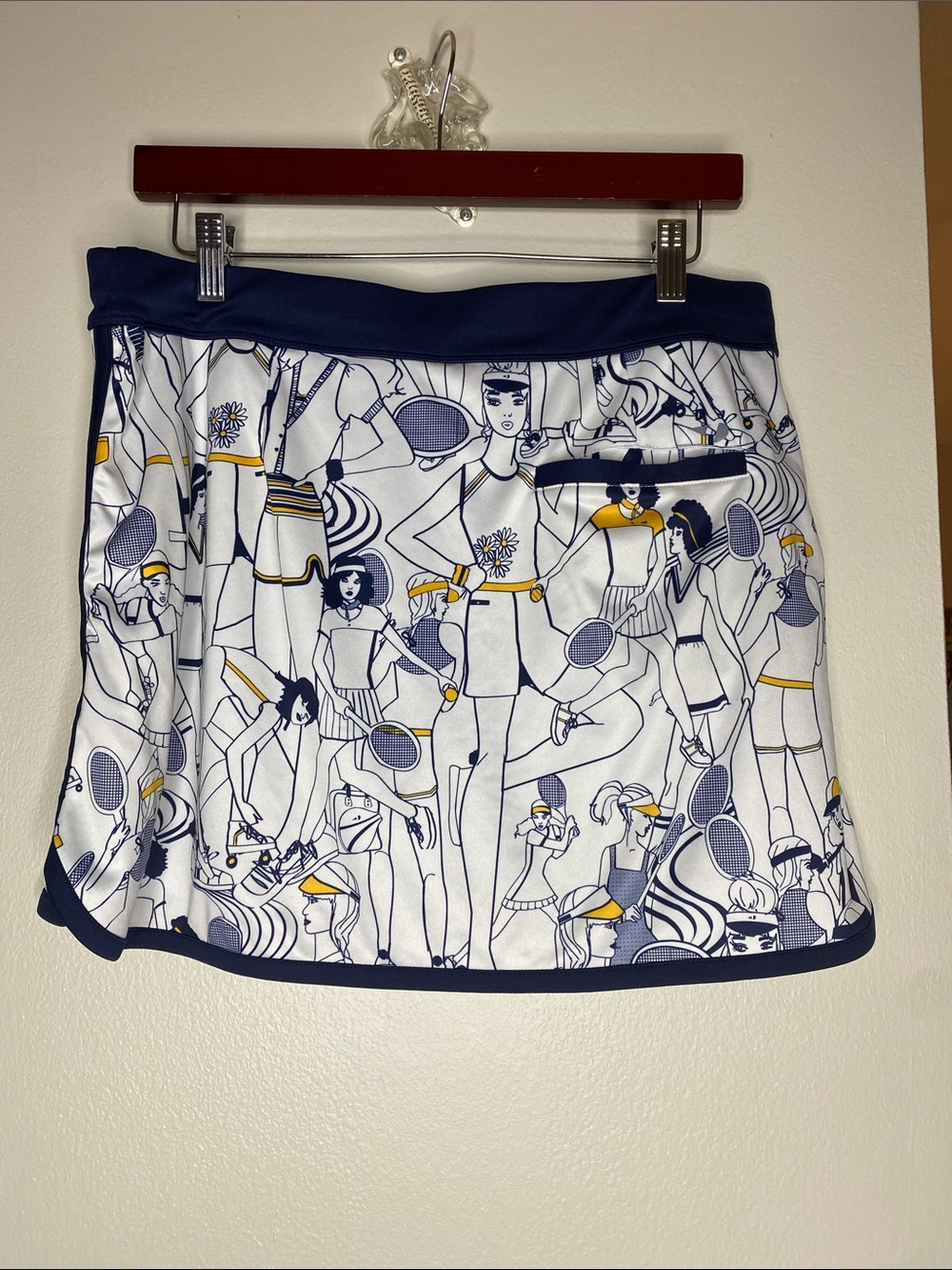 Grand Slam Navy & White Performance Tennis Pickleball Golf Skort - Size L - Picture 2 of 8